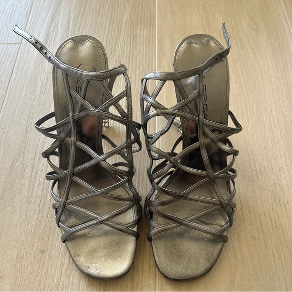 Via Spiga Liv Pewter heel Sandals Size 7 - Picture 7 of 7